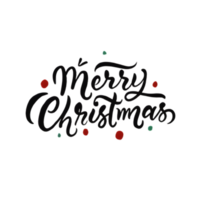 ai généré joyeux Noël, main dessiné, minimal, calligraphie, logo dessins png