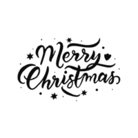 ai generado alegre Navidad, mano dibujado, mínimo, caligrafía, logo diseños png