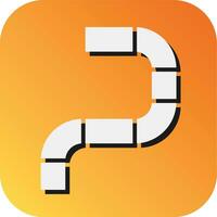 Pipe Vector Glyph Gradient Background Icon For Personal And Commercial Use.