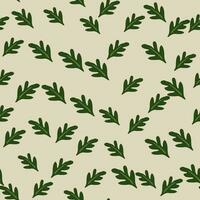 Elegant seamless leaves pattern. vector