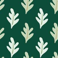 Elegant seamless leaves pattern. vector