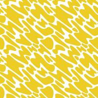 Abstract yellow shapes seamless pattern vector