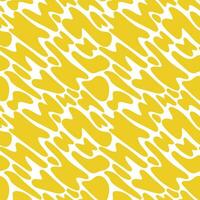 Abstract yellow shapes seamless pattern vector