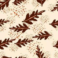 Nature-themed seamless background. vector