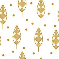 Abstract outline line seamless pattern vector