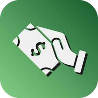 Bribery Vector Glyph Gradient Background Icon For Personal And Commercial Use.