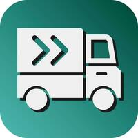 Delivery Vector Glyph Gradient Background Icon For Personal And Commercial Use.