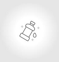 mouthwash icon design. isolated on grey background vector