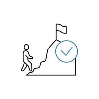 conquer concept line icon. Simple element illustration. conquer concept outline symbol design. vector