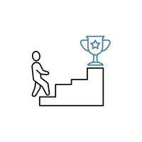 achievement concept line icon. Simple element illustration. achievement concept outline symbol design. vector