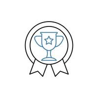 award concept line icon. Simple element illustration. award concept outline symbol design. vector