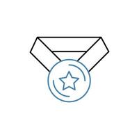 medal line concept line icon. Simple element illustration. medal line concept outline symbol design. vector