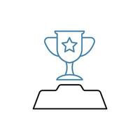triumph concept line icon. Simple element illustration. triumph concept outline symbol design. vector