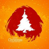 Merry Christmas festival celebration modern background design vector