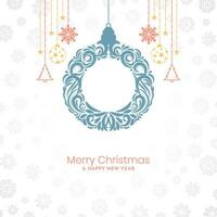 Modern Merry Christmas festival elegant background design vector