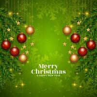 Modern Merry Christmas festival stylish background design vector