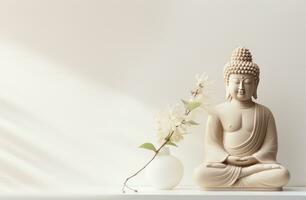 AI generated buddha wall sticker, free download photo