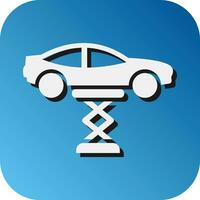 Car Lift Vector Glyph Gradient Background Icon For Personal And Commercial Use.