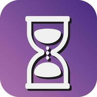 Hourglass Vector Glyph Gradient Background Icon For Personal And Commercial Use.