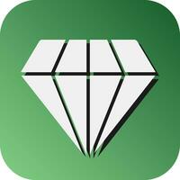 Diamond Vector Glyph Gradient Background Icon For Personal And Commercial Use.