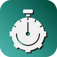 Time Management Vector Glyph Gradient Background Icon For Personal And Commercial Use.