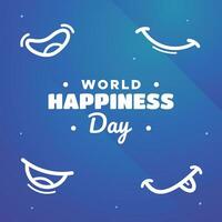 Happiness Day Template Vector Design
