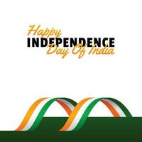 India Independence day realistic design vector template