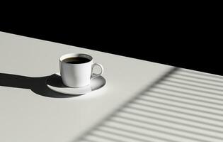 AI generated a cup of coffee sits next to a book full of pages photo