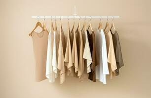 AI generated a hanger with swatches surrounded by, photo