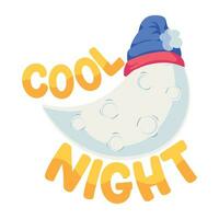 Trendy Cool Night vector