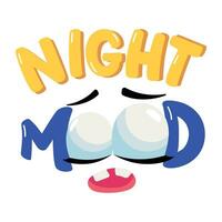 Trendy Night Mood vector