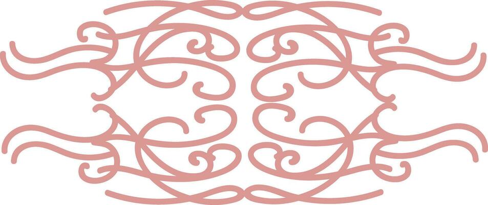 Free style natural ornament design, illustration, vector on white background.