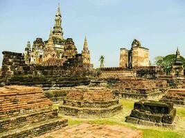 ruins of the ancient city of ayutthaya, thailand photo