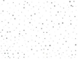 Pattern with silver squares. Christmas silver square confetti. Festive decor. Vector illustration.