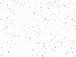 Luxury silver Rectangular glitter confetti background. White festive texture. vector