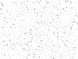 Luxury silver Rectangular glitter confetti background. White festive texture. vector