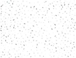 Luxury silver Rectangular glitter confetti background. White festive texture. vector