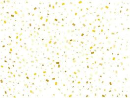 Gender Neutral Golden Rectangles Confetti Background. Vector illustration