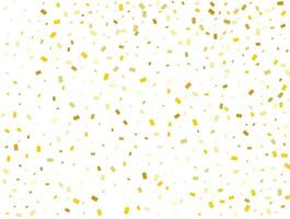 Gender Neutral Golden Rectangles Confetti Background. Vector illustration