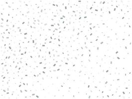 Luxury silver Rectangular glitter confetti background. White festive texture. vector