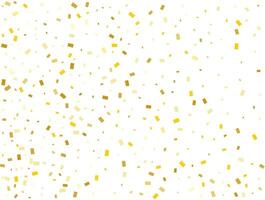 Gender Neutral Golden Rectangles Confetti Background. Vector illustration