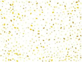 Magic Light Golden Rectangles. Confetti celebration, Falling Golden Abstract Decoration for Night Party. Vector illustration