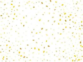 Gender Neutral Golden Rectangles Confetti Background. Vector illustration