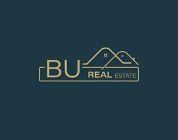 BU Real Estate and Consultants Logo Design Vectors images. Luxury Real Estate Logo Design