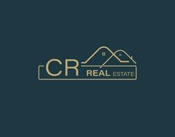 cr real inmuebles y consultores logo diseño vectores imágenes lujo real inmuebles logo diseño