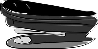 Stapler hand drawn design, illustration, vector on white background.