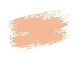 Color of the Year 2024 peach fuzz sample Vector paint brush spot Hand painted trendy color background Ink scribble dab clipart