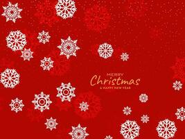 Merry Christmas festival snowflakes decorative background design vector