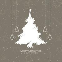 Modern stylish Merry Christmas festival background design vector