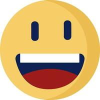 Smiling emoji vector or color illustration